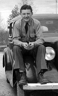 Don, now an official car driver - 1938